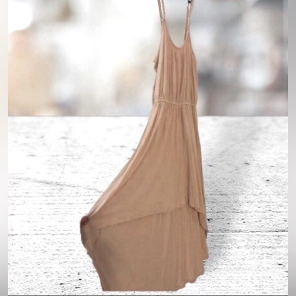 🌸-Tan/Sandy toned Spring/ Summer time, boho style dress- - Picture 2 of 5